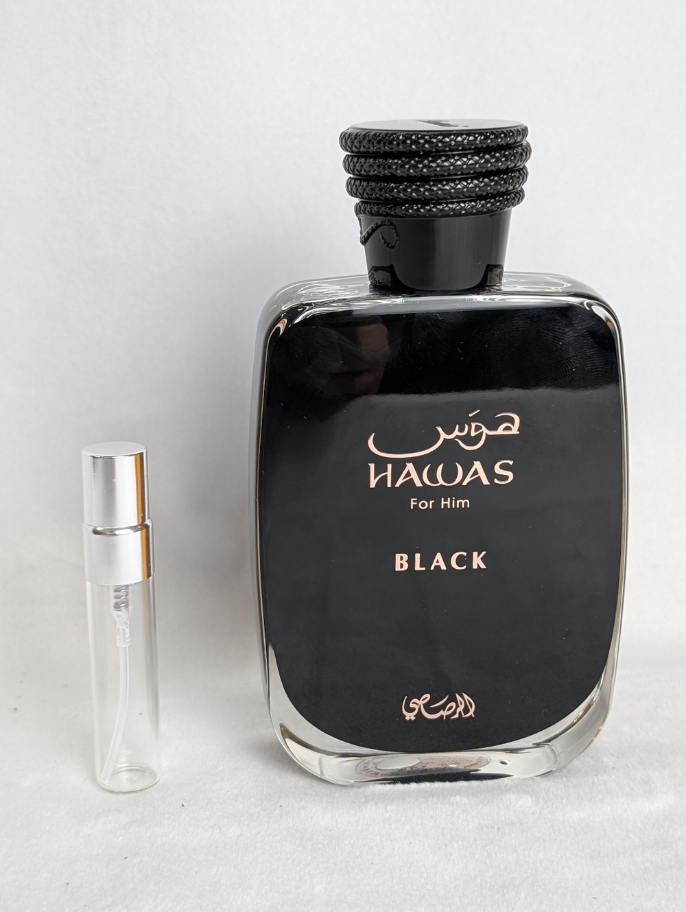 3/$18 5ml Rasasi Hawas Black For Him Decant